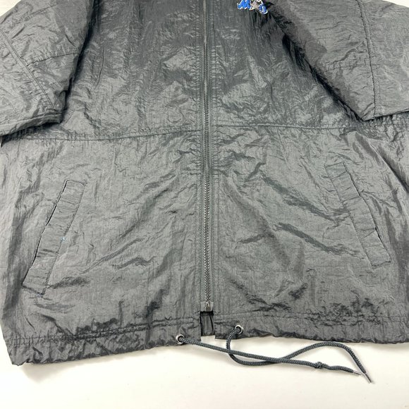 VTG Logo 7 Orlando Magic Jacket Adult Medium Black Full Zip Hooded Windbreaker - Picture 5 of 16